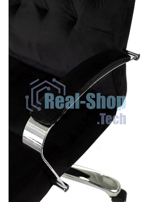 Кресло руководителя Бюрократ T-9928SL Fabric черный Italia Black, крестов. металл хром