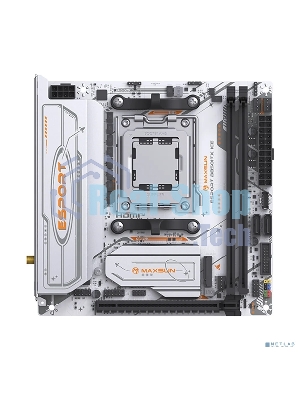 Материнская плата Maxsun eSport B850ITX WIFI ICE, AM5, AMD B850, 2xDDR5, 2xSATA, 2xM.2, 1xPCIe 5.0 x16, 1xHDMI, 1xDP, 1x2.5Gb LAN, Wi-Fi 6, Bluetooth 5.2, 2xUSB-A 5Gbps, 4xUSB-A 2.0, 3x3.5 мм, 7.1, Mini-ITX