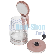 Чайник электрический Sakura SA-2722BR 2,2л,стекл,темный шоколад