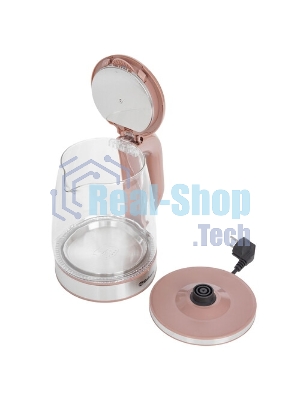 Чайник электрический Sakura SA-2722BR 2,2л,стекл,темный шоколад