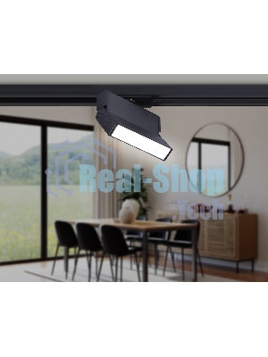 Трековый однофазный светодиодный светильник Ambrella light GL6803 BK черный LED 6W 4200K 115*22*87