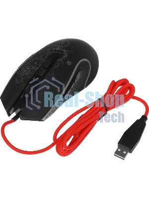 Мышь проводная Defender Venom GM-640L черный, 3200 dpi, USB, кнопки - 8