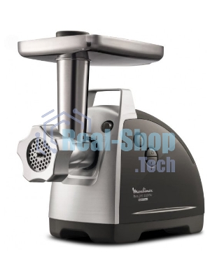 Мясорубка электрическая Moulinex ME688832 черный, 2200 Вт, 4.5 кг/мин, реверс, насадки - 6