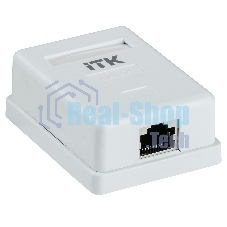 Настенная инф. розетка RJ45 кат. 5E FTP 1-порт