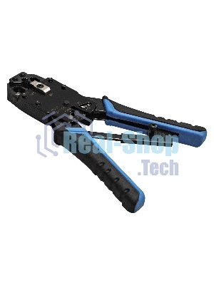 Инструмент ExeGate EX293155RUS EX-T2008R для обжима RJ-45, RJ-11/12 с храповым механизмом (прямой ход обжимки)