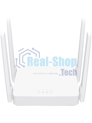 Роутер Mercusys MR20 AC750 Dual-Band Wi-Fi RouterSPEED: 300 Mbps at 2.4 GHz + 433 Mbps at 5 GHzSPEC: 2× Fixed External Antennas, 2× 10/100 Mbps LAN Ports, 1× 10/100 Mbps WAN PortFEATURE: Router/Access Point Mode Mode, WPS/Reset Button, IPTV, IPv6, Parental Controls