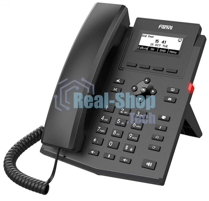 Телефон IP Fanvil X301W c б/п черный