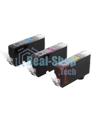 Картридж струйный Canon CLI-521 (2934B010) голубой/пурпурный/желтый набор карт. для Canon Pixma MP540/620/630/980