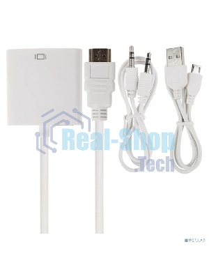 Переходник Rexant шт. HDMI - гн. VGA (провод) + 3. 5 мм Аудио с питанием