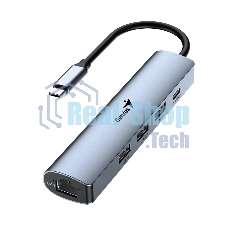 USB-концентратор Genius UH-545, USB Type-C, USB/RJ45, USB Type-C