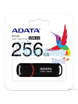 Флешка USB ADATA UV150 (AUV150-256G-RBK), 256Gb, USB 3.0, R/W 100/30, черный