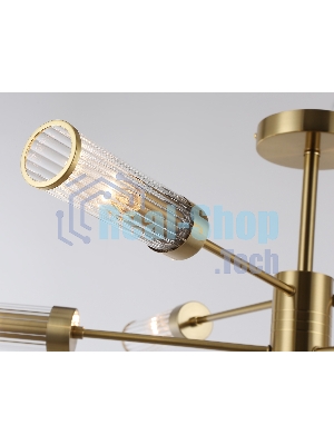 Люстра Ambrella light LH55161/6 BS/CL латунь/прозрачный E14/6 max 40W D830*330