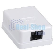 Настенная инф. розетка RJ45 кат. 5E FTP 1-порт
