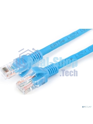 Патч-корд LSZH медный UTP Cablexpert PP30-5M/B cat.5e, 5м, литой, многожильный, синий