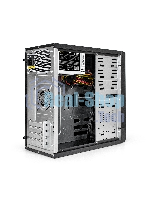 Компьютерный корпус Minitower ExeGate MA-371X-UNS350 (mATX, БП UNS350 с вент. 12см, 2*USB+2*USB 3.0, аудио, черный)