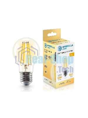 Лампа светодиодная 601513 Filament LED A60 15W E27 2700K 220-240V