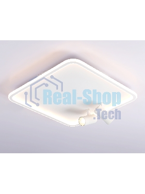 Светильник Ambrella light FL5114/1+2 WH белый 97W 3000K-6400K 480*480*130 (ПДУ ИК)