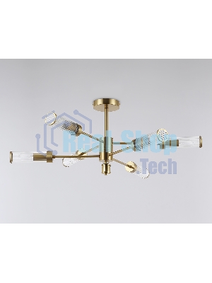 Люстра Ambrella light LH55161/6 BS/CL латунь/прозрачный E14/6 max 40W D830*330