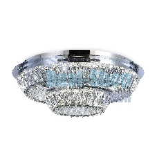 Светильник Ambrella light TR5029 CH/CL хром/прозрачный 3000K/4200K/6400K 81W D600*207 (Без ПДУ)