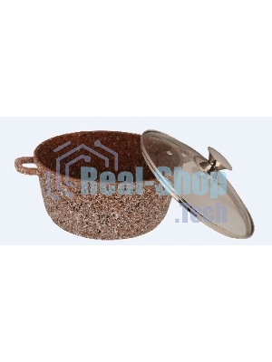 Кастрюля Kelli KL-4018-24 5,5 л ОБЪЕМ 5,5 л из высокопрочного алюминия с гранитным покрытием, с индукционным дном. Силиконовые накладки для ручек съемные. Стеклянная крышка с паровыпуском. Пригодна для всех видов плит, в том числе индукционных