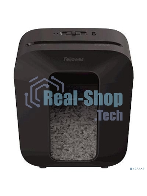 Шредер Fellowes PowerShred LX25 черный (секр.P-4)/перекрестный/6лист./11.5лтр./скрепки/скобы/пл.карты