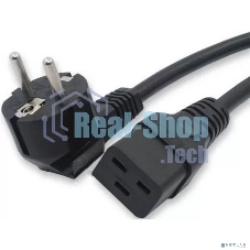 Кабель питания Filum ПВС-АП 3x1.5 CEE 7/7(Schuko) угловая - C19, 220/250В, 16А, чёрный, 3м