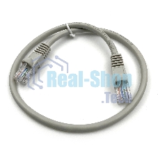 Патч-корд Buro UTP 4 пары cat.5e CCA molded 0.25м серый RJ-45 (m)-RJ-45 (m) (упак.:1шт)
