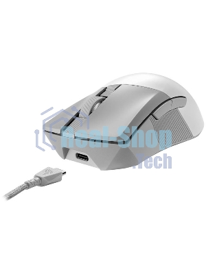 Мышь беспроводная/проводная ASUS P711 ROG Gladius III белый, 36000 dpi, радиоканал, Bluetooth, USB, кнопки - 6