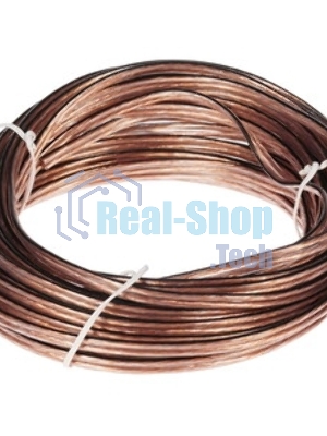 Акустический кабель Cablexpert CC-TC2x1,0-10M, прозрачный, 10 м, бухта