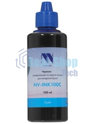 Чернила NVPrint NV-INK100 универсальные Cyan на водной основе для аппаратов Epson (100мл) Китай