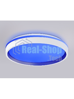 Светодиодный светильник RGB Ambrella light FZ607 WH/GD белый/золото IP20 66W 3000K-6500K+RGB D490*85 (ПДУ ИК)