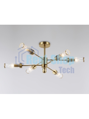 Люстра Ambrella light LH55161/6 BS/CL латунь/прозрачный E14/6 max 40W D830*330