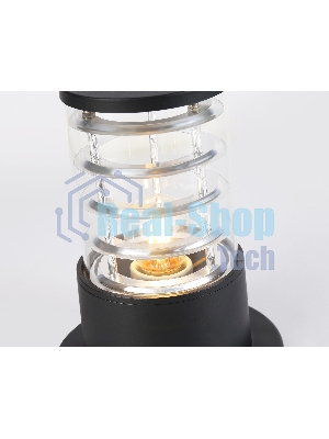 Светильник Ambrella light ST2532 BK/CL черный/прозрачный IP54 E27 max 40W D108*200