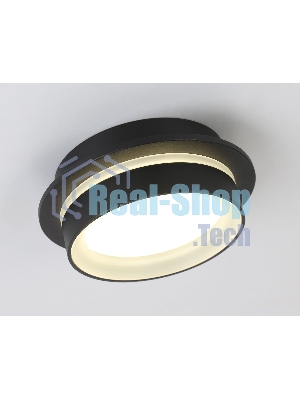 Светильник Ambrella light TN5385 SBK/FR черный песок/белый матовый GX53 IP44 D105*40