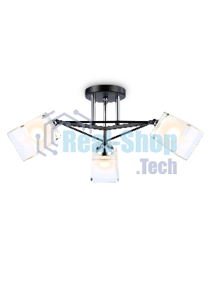 Светильник Ambrella light TR303072/3 BK/CH/FR черный/хром/белый матовый E27/3 max 40W D560*250