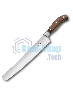 Нож кухонный Victorinox Grand Maitre (7.7430.26G) кованый универсальный для хлеба лезв.260мм серрейт. заточка коричневый