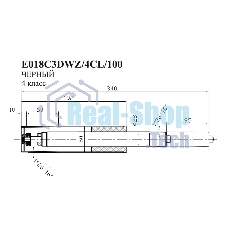 Газлифт Бюрократ E018 E018C3DWZ/4CL/100 черный