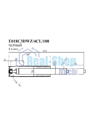 Газлифт Бюрократ E018 E018C3DWZ/4CL/100 черный