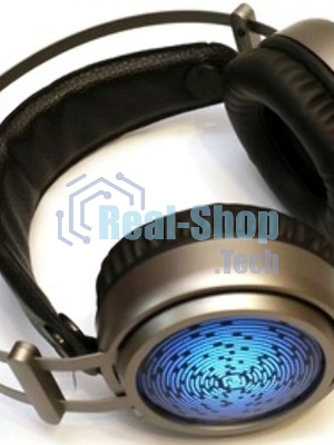 Гарнитура Oklick HS-L600G чёрный, проводная, USB, подсветка