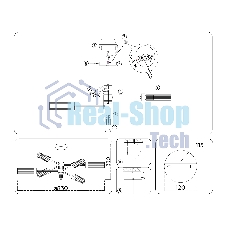 Люстра Ambrella light LH55161/6 BS/CL латунь/прозрачный E14/6 max 40W D830*330