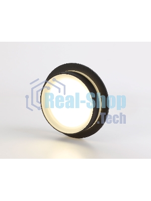 Светильник Ambrella light TN5385 SBK/FR черный песок/белый матовый GX53 IP44 D105*40