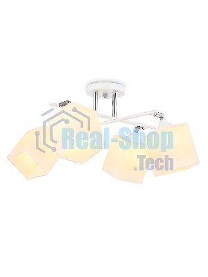 Светильник Ambrella light TR303083/4 WH/CH/FR белый/хром/белый матовый E27/4 max 40W 620*620*260