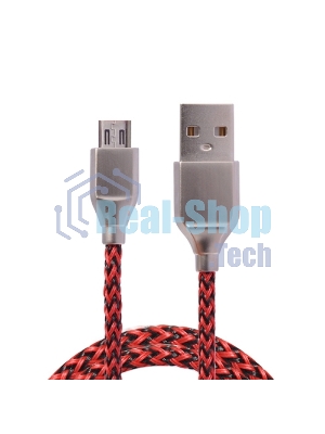 Кабель USB ACD-Titan MicroUSB - USB-A Нейлон, 1м, красно-черный