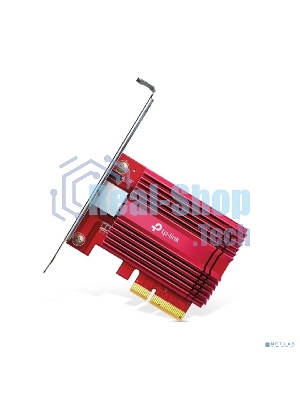 Сетевой адаптер 10 Gigabit PCI-E network adapter, 1 PCI Express 3.0 X4 interface, 1 100/1000/10000Mbps Ethernet port, come with Low-Profile and Full-Height Brackets