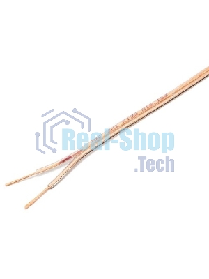 Акустический кабель Cablexpert CC-TC2x1,0-15M, прозрачный, 15 м, бухта