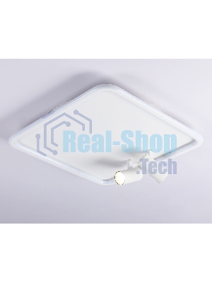 Светильник Ambrella light FL5114/1+2 WH белый 97W 3000K-6400K 480*480*130 (ПДУ ИК)