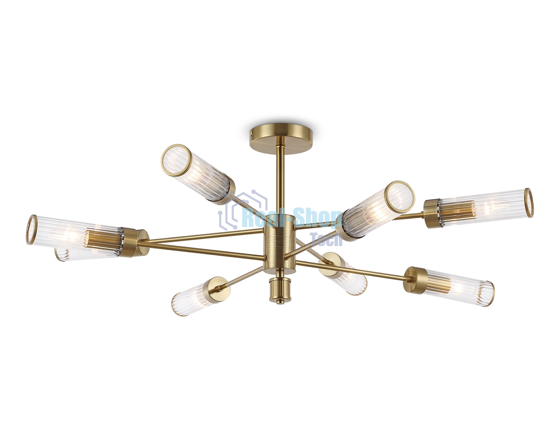 Люстра Ambrella light LH55162/8 BS/CL латунь/прозрачный E14/8 max 40W D930*330