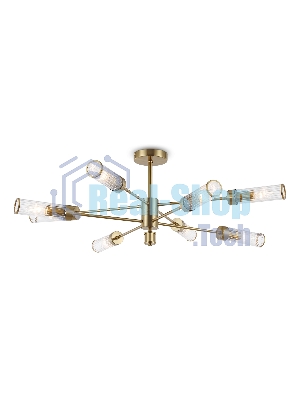 Люстра Ambrella light LH55162/8 BS/CL латунь/прозрачный E14/8 max 40W D930*330