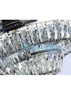 Светильник Ambrella light TR5029 CH/CL хром/прозрачный 3000K/4200K/6400K 81W D600*207 (Без ПДУ)
