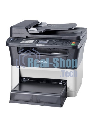 МФУ лазерное Kyocera Ecosys FS-1025MFP (1102M63RU0/1102M63RUV/1102M63RU2/1102M63NX2/1102M63DZ2), A4, ч/б, печ. до 25 стр/мин., скан. до 18 стр/мин. (ч/б) 6 стр/мин. (цвет), 600 x 1800 dpi (печать) 600x600dpi (скан), USB, RJ-45